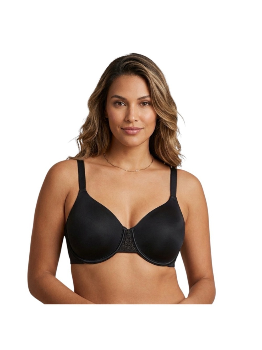 Vanity Fair 42C Full Coverage Underwire Bra Black NWT Smooth Cups